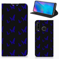 Huawei P30 Lite New Edition Hoesje met Magneet Vlinder Patroon