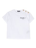 Balmain Kids t-shirt en coton à logo imprimé - Blanc