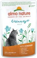 Almo Nature Holistic Urinary Help kattenvoer, natvoer voor volwassen katten met kip. 30 stuks (30 x 70 g)