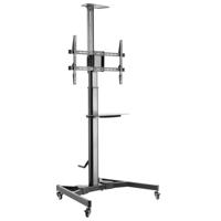 myWall HP106L mobiele voet voor platte beeldschermen, 37-70 inch (94-178 cm), tot 50 kg, in hoogte verstelbaar zwart