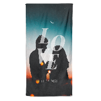 Valentijn handdoek Love met datum - Pillow Buddies