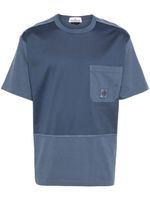 Stone Island t-shirt à patch Compass - Bleu - thumbnail