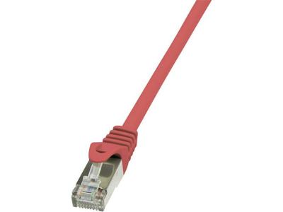 LogiLink CP1084S RJ45 Netwerkkabel, patchkabel CAT 5e F/UTP 7.50 m Rood Snagless 1 stuk(s)