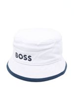 BOSS Kidswear bob à logo imprimé - Blanc