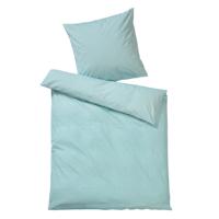 Linon beddengoed-collectie, geblokt, watergroen 135 x 200 cm