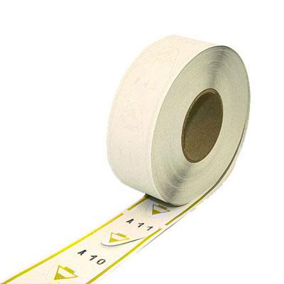 Volgnummerrol Geel 2.000 stuks/rol