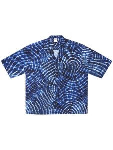 Marcelo Burlon County of Milan chemise à imprimé AOP Soundwaves - Bleu