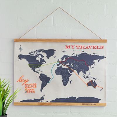 Borduur Wereldkaart Borduur Wereldkaart