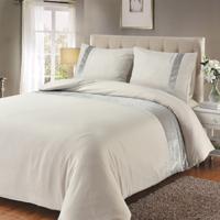 Fancy Embroidery Emma - Taupe Dekbedovertrek 1-persoons (140 x 200/220 cm + 1 kussensloop) Dekbedovertrek