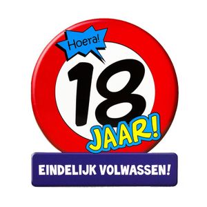 Verjaardagskaart/ansichtkaart 18 jaar voor verjaardag / sweet sixteen   -