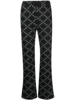 Karl Lagerfeld pantalon court à motif monogrammé - Noir