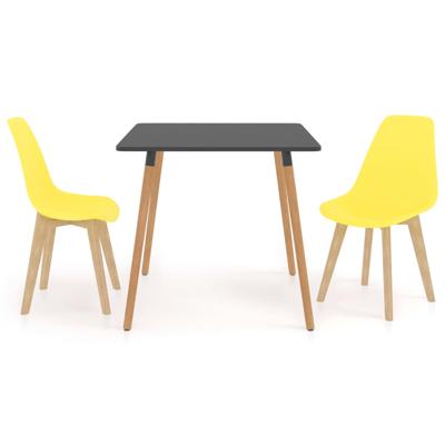 vidaXL 3-delige Eethoek geel vidaXL 3-delige Eethoek geel