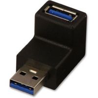 Lindy 71261 tussenstuk voor kabels USB 3.0 Zwart - thumbnail