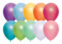 Metallic Ballonnen diverse kleuren 50 stuks - thumbnail