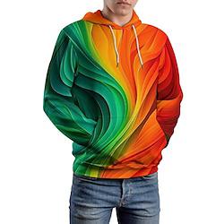 ggraphic kleurrijke herenmode 3d print hoodie vakantie streetwear hoodies regenboog hooded print fleece winter lente herfstdesigner sweatshirt met capuchon Lightinthebox