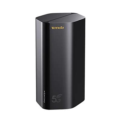 Tenda 5G03 5G NR LTE Router AX1800 WiFi 6 Router 4.67Gbps Download Draagbare mobiele router met SIM-kaart Gigabit LAN/WAN Ports Plug and Play Easy Mesh (zwart)