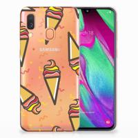 Samsung Galaxy A40 Siliconen Case Icecream