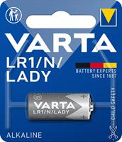 Varta batterijen Electronics LR1/N/Lady verpakt per stuk alkalinecel verpakt per stuk in originele blisterverpakking van 1 exemplaar, pak van 1