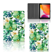 iPad 10.2 2019 | iPad 10.2 2020 | 10.2 2021 Tablet Cover Orchidee Groen - thumbnail