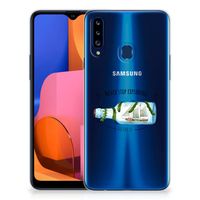 Samsung Galaxy A20s Telefoonhoesje met Naam Boho Bottle - thumbnail