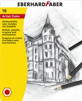 Eberhard Faber EF-516916 Tekenset EFA Bliketui 16 Stuks - thumbnail