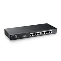Zyxel 8-Port GbE Smart Hybrid Mode Switch | Standalone of Nebula Cloud | Desktop |Fanless [GS1915-8]