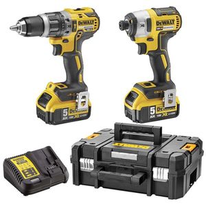 DeWalt DCK266P2T accu set | DCD796 + DCF887 in T-Stak koffer | 18v 5.0Ah Li-ion - DCK266P2T-QW