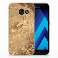Samsung Galaxy A3 2017 TPU Siliconen Hoesje Marmer Creme