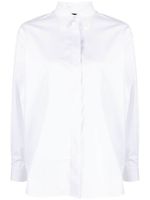 PINKO chemise en coton à logo brodé - Blanc