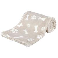 TRIXIE Kenny deken voor honden, pluche, 75 × 50 cm, beige - 37162