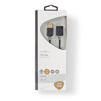 Nedis CCBW60010AT20 USB-kabel 2 m USB 2.0 USB A Antraciet - thumbnail