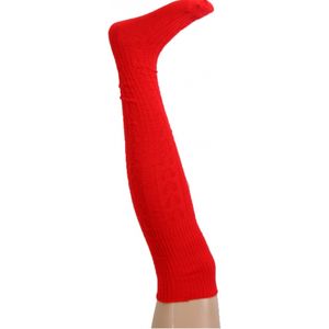 Overknee Schotse kousen rood heren   -