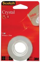 Scotch Plakband Crystal ft 19 mm x 25 m, blister met 1 rolletje