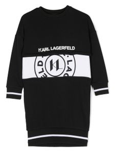 Karl Lagerfeld Kids robe-sweat à logo imprimé - Noir