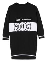 Karl Lagerfeld Kids robe-sweat à logo imprimé - Noir - thumbnail