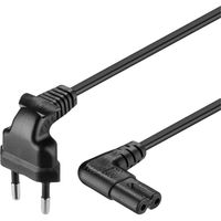 goobay Eurostekker > C7 90° kabel 2 meter