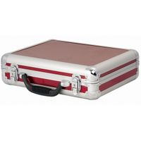 DAP microfoon flightcase voor 7 microfoons rood