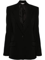 Stella McCartney blazer en laine à simple boutonnage - Noir