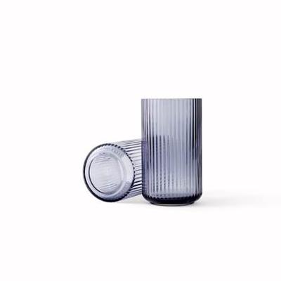 Lyngby Porcelæn Mondgeblazen Vaas Blauw H 25 cm