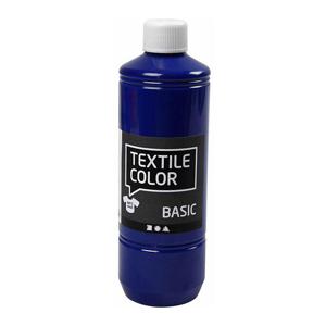 Creativ Company Textiel Color Verf Primair Blauw, 500ml