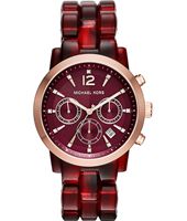 Horlogeband Michael Kors MK6237 Kunststof/Plastic Rood 22mm