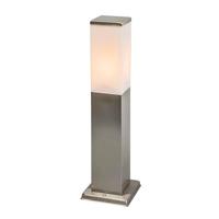 QAZQA - Modern Smart buitenlamp 45 cm Staal | Zilver incl. Wifi P45 - Malios | Dimmer | Dimbaar | Buitenverlichting - Roestvrij staal (RVS) Langwerpig - E27 Geschikt voor LED - Max. 1 x 4.5 Watt