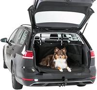 TRIXIE Onderhoudsvriendelijke, waterdichte en antislip ligmogelijkheid voor honden in de kofferbak, 2,10 × 1,75 m, zwart met bumperbescherming en extra hoge zijpanelen - 13204