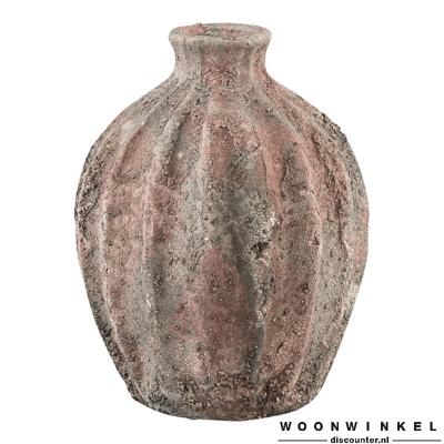 Mild Pink antique ceramic bottle S