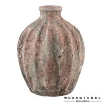Mild Pink antique ceramic bottle S
