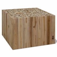 Salontafel 50x50x35 cm echt teakhout