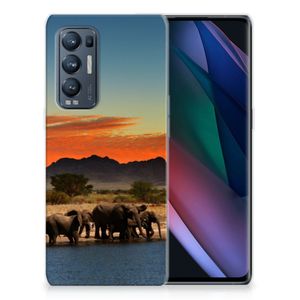 OPPO Find X3 Neo TPU Hoesje Olifanten