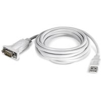 TRENDnet USB naar seriële adapter, TU-S910, 3 m (10 voet), USB naar RS-232 seriële converter, compatibel met Windows en Mac, wit