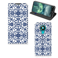 Nokia 3.4 Smart Cover Flower Blue