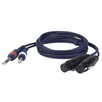 DAP FL43 verloopkabel 2x XLR female naar 2x Jack 150cm - thumbnail